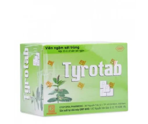 Viên ngậm sát trùng Tyrotab